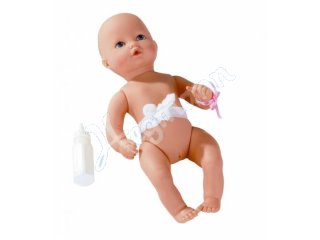 Götz Puppenmanufaktur Neugeborenes Mädchen mit Fläschen