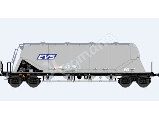 nme 203612 Zementsilowagen Uacns EVS, neues Logo, silber