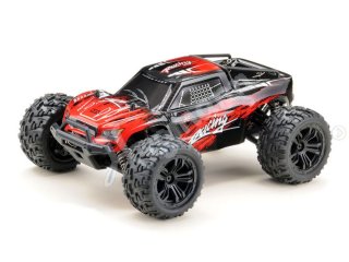 1:14 Green Power Elektro Modellauto High Speed Monster Truck RACING schwarz/rot 4WD RTR