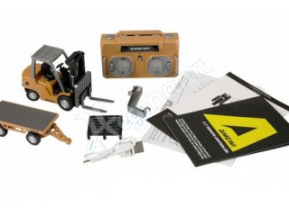 Mini-Gabelstapler aus Metall, mit AnhÃ¤nger, proportional 8-Kanal 1:64 RTR