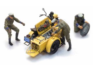 ARTITEC 10398 kit 1:87 ANWB Pannenhilfe Motorrad Beiwagen mit Figuren