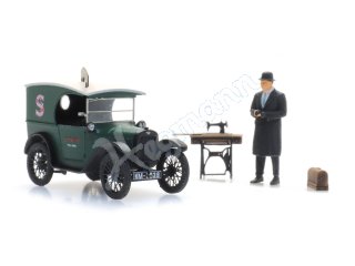 ARTITEC 387531 ready 1:87 Austin 7 Kastenwagen Singer + Verkäufer