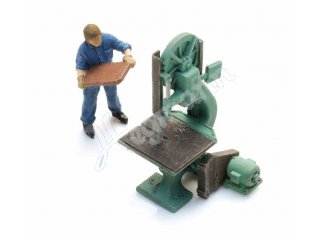 ARTITEC 387662 Bandsäge mit Figur Maßstab H0