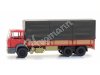 ARTITEC 48705305 ready 1:87 DAF Kipp-Fahrerhaus Kab C, Tandemachse Pritschen-LKW mit Plane, rot