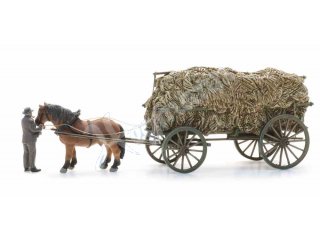 ARTITEC 387619 H0 Leiterwagen Heuernte