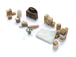 Umzugskartons und Hausrat