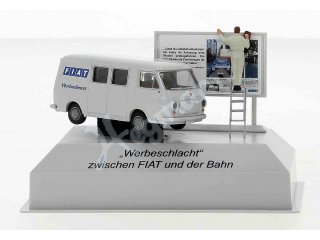 BREKINA 34432 H0 1:87 Fiat 238 Halbbus, mit Figur,