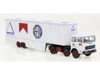 BREKINA 58576 H0 1:87 Fiat 691 T Renntransport-SZ,