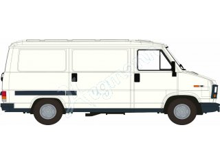 BREKINA 34916 H0 1:87 Fiat Ducato Kasten, weiss, 19