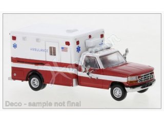 BREKINA PCX870362 H0 1:87 Ford F-350 Horton Ambulance,