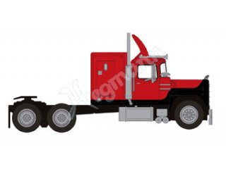 BREKINA 85804 H0 1:87 Mack RS 700, schwarz, rot, 19