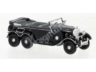 BREKINA 21078 H0 1:87 Mercedes G4, schwarz, 1938,