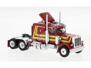 BREKINA 85709 H0 1:87 Peterbilt 359, rot, gelb, 197