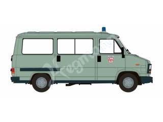BREKINA 34913 H0 1:87 Peugeot J5 Bus, 1982, Police