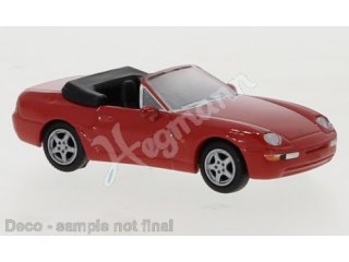 BREKINA PCX870180 H0 1:87 Porsche 968 Cabriolet, rot, 1