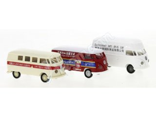 BREKINA 90496 H0 1:87 Set VW T1b, 3 Modelle, 1960,