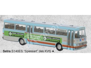 BREKINA 56113 H0 1:87 Setra S 140 ES, KVG - Möbel-Zentrum Spessart