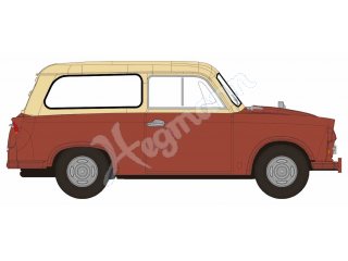 BREKINA 27554 H0 1:87 Trabant P 50 Kombi, braun, he