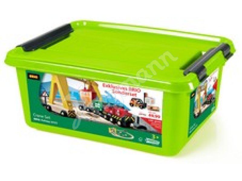 BRIO Bahn FrachtKranSet """BRIO Bahn FrachtKranSet mit