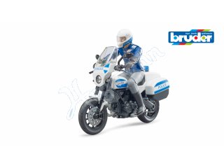 BRUDER 62731 bworld Scrambler Ducati Polizeimotorrad und Polizist
