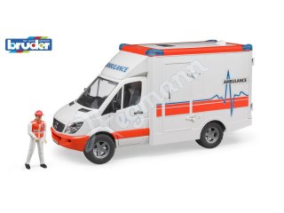 BRUDER 02536 MB Sprinter Ambulanz mit Fahrer
