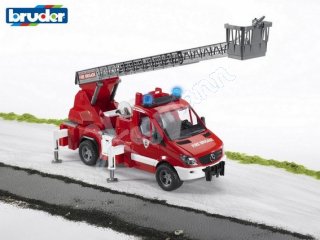 BRUDER 02532 Mercedes Benz Sprinter Feuerwehr mit Drehleiter, Wass