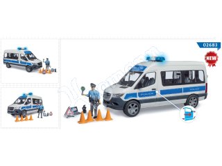 BRUDER 02683 MB Sprinter Polizei Einsatzfahrzeug mit Polizist