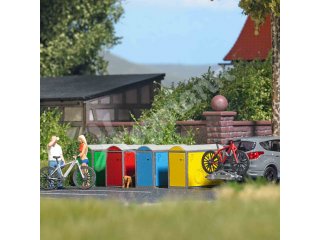 4 Fahrradboxen H0