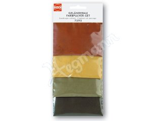 Spezielles Farbpulver zum Färben von Geländebau-Mörteln, Spachtelm