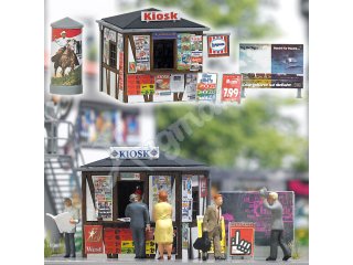 Kompakter Kiosk in Fachwerkbauweise. Das attraktive Modell bestich