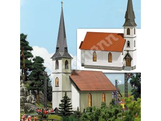 Bausatz für ein Modell der kleinsten Holzkirche Deutschlands. Das