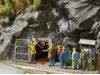 Eingang eines Bergwerkstollens für Bergleute oder Gäste eines Besu