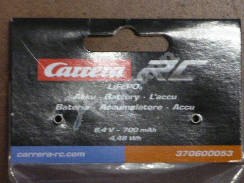 Carrera 370600053 LifeP04 RC Batterie 6,4 V 700 mAh : IMPORT CARRERA:  : Jeux et Jouets