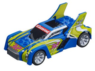CARRERA GO!!! - Build n Race - Race Car blue