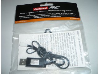 CARRERA RC USB Cable 1A for LiFePo4 3,2V Batteries