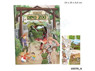Create your DINO ZOO Malbuch mit Stickern