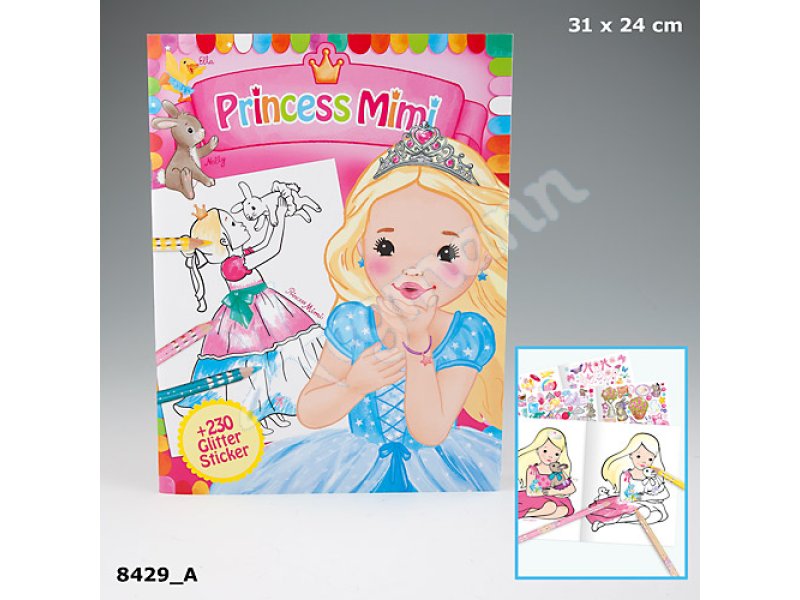 Depesche 8327 My Style Princess Malbuch Mimis Stamping Fun Ausmalheft Stempel Pr 