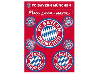 FCB-Fanartikel Aufkleberkarte Logo