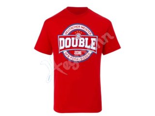 T-Shirt, Gr. S - 11. Double FC Bayern 2016