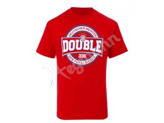 T-Shirt, Gr. 3XL - 11. Double FC Bayern 2016