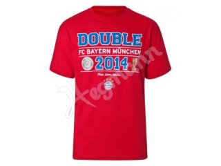 FC Bayern T-Shirt zum 10. Double 2014, Größe 3XL