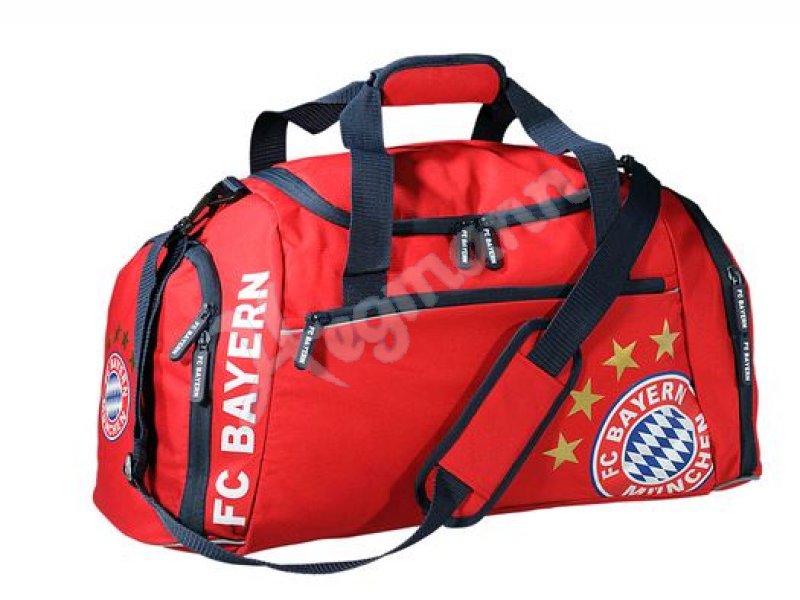 FC Bayern München Sporttasche 50 Liter - Offizielle Reisetasche In Rot Für Echte Fans