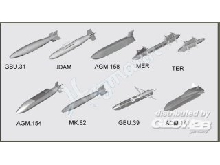 Trumpeter 03305 US aircraft weapons - Guided Bombs