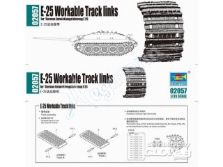 Trumpeter 2057 E-25 Workable Tracks links