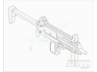 Trumpeter 00523 German Firearms Selection-MP7 (6 guns)