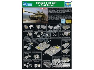 Trumpeter 05560 Russian T-90A MBT - Cast Turret