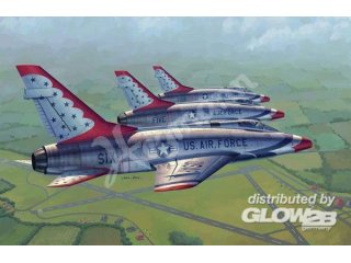 Trumpeter 02822 F-100D in Thunderbirds livery