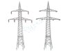 FALLER 130898 2 Freileitungsmasten (100 kV)