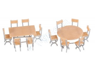 FALLER 180957 2 Tische und 12 Stühle