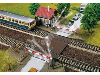 FALLER 120174 Bahnübergang mit Schrankenwärterhaus